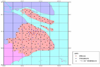 “十二五”地震强震动观测点建设规划示意图 “十二五”地震强震动观测点建设规划示意图