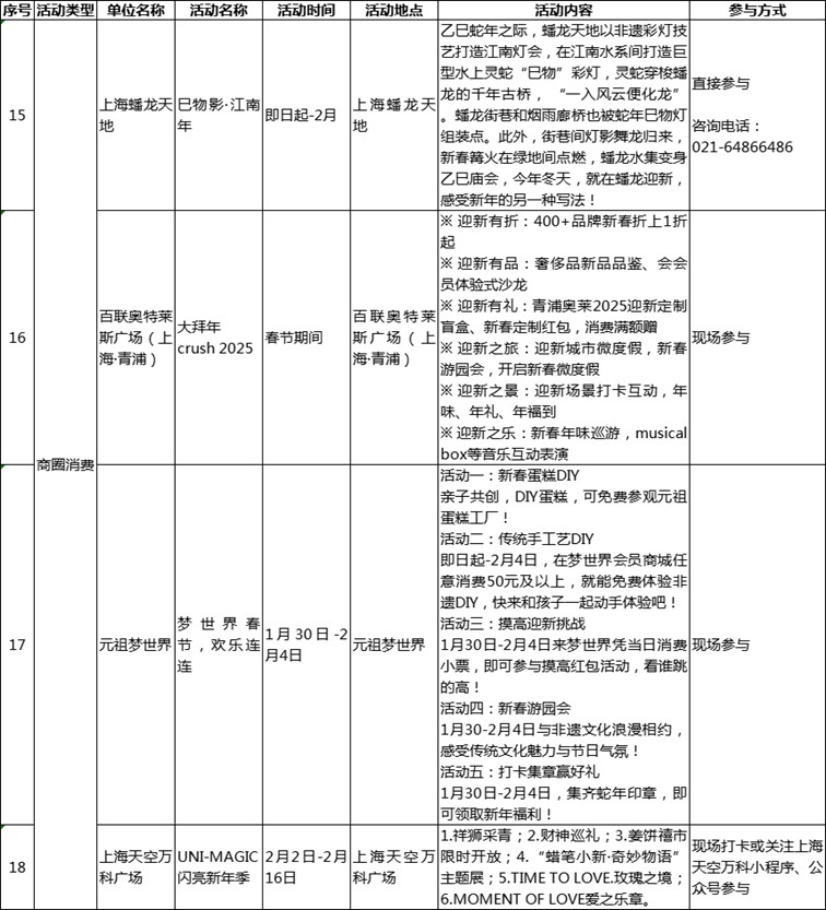 过大年·来青浦丨“蛇”我其谁~青浦近50场新春活动等你“过·来”玩! 过大年·来青浦丨“蛇”我其谁~青浦近50场新春活动等你“过·来”玩!