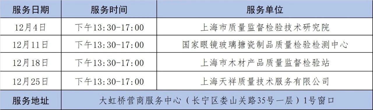 长宁区质量基础设施“一站式”服务12月安排表来啦!请查收.jpg 长宁区质量基础设施“一站式”服务12月安排表来啦!请查收.jpg