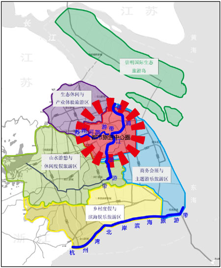图2旅游业“一圈、四区、三带、一岛”发展格局 图2旅游业“一圈、四区、三带、一岛”发展格局