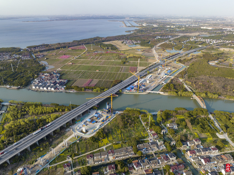 3月16日拍摄的17号线西延伸项目跨拦路港桥施工现场.jpeg 3月16日拍摄的17号线西延伸项目跨拦路港桥施工现场.jpeg